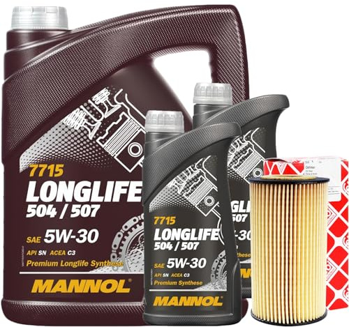 Inspektionspaket Ölwechsel Set Ölfilter + Motoröl 5W30 Longlife, 5 Liter | passend für Mercedes Benz 229.51