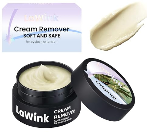 LaWink Wimpernkleber Entferner Cream Wimpernverlängerungslöser Wimpernkleber Lösemittel wimpern extension Entferner Remover Cream Wimpernverlängerung Klebstoffentferner 5ml Original