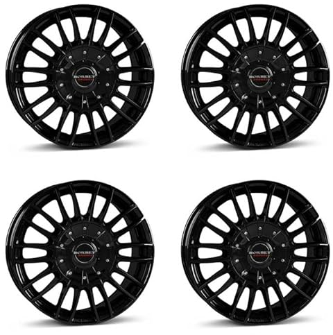 4x Borbet Felgen CW3 7.5x17 ET63 5x130 black glossy kompatibel mit Fiat Ducato