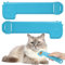 2PCS Cat Spoon for Wet Treats, Cartoon Cat Food Spoon Squeeze Strip Feeders, Multifunctional Cat Treat Spoon Holder Dispenser for Wet Food & Liquid Snacks Puree Feeding Pet Supplies(Blue)