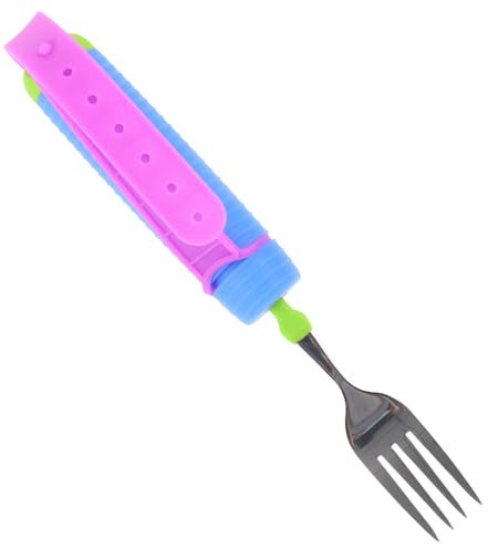 WATIIFUFU Tenedor Antivibraciones Para Personas Discapacidad Utensilios Adaptables Mango Antideslizante