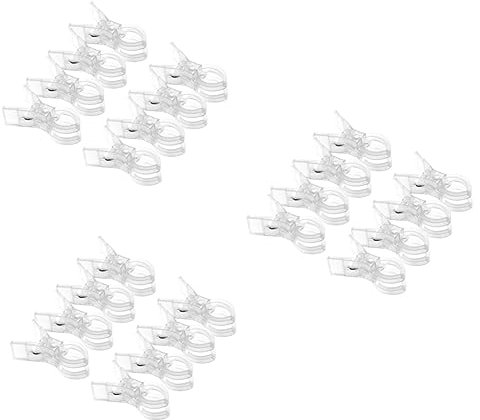 Hohopeti 24pièces Clips De Serviette Anti-Vent pour Chaises Longues Et Transats Pince à Linge Transparentes Épaissi Idéales pour Plage Et Piscine