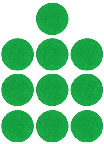 Hxyxbnhno Lot de 10 patins de rechange en feutre pour air hockey - Vert - Faciles à utiliser