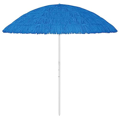 BOWEKAM Home & Garden-Hawaii - Ombrellone da spiaggia, 300 cm, colore: Blu
