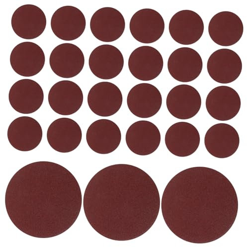 DOITOOL 50pcs Replacement Sandpaper Flocked Sandpaper Fine Grit for Furniture Polishing Sanding