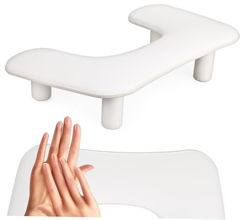 NIYANGLE Verstellbare Nagelarmlehne Aus Pu Maniküre-handkissen Mit Ergonomischer U-form Handablage Für Nägel Armlehne Für Nageldesigner Ablage Für Professionellen Heim Und Salongebrauch