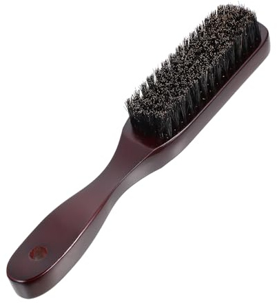 WEKADRIN Bartbürste Bartpflegebürste mit und Männer Ergonomischem Design für Professionellem Salonstil Leichte und Weiche in Schwarz für Gesicht und Bartpflege