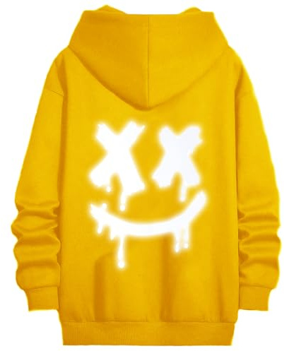 Covisoty Fleece Sweat à Capuche Homme, Motif Imprimé Pull Homme Capuche Hoodie Pullover Décontracté Vetement