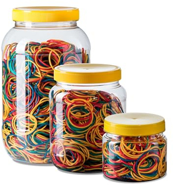 HRoja | Gomas Elasticas de Caucho de Colores con Diámetro 6cm - Pack 1000g - Fabricadas en Europa de Alta Resistencia y Flexibilidad – Ideal para Oficina, Papelería, Hogar y Embalaje
