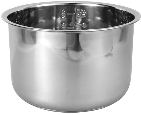 Alipis Olla Interior de Acero Inoxidable para Arrocera Eléctrica Olla Antiadherente Gruesa con Revestimiento Accesorio de Recambio para Cocina Doméstica y Cocedor de Arroz
