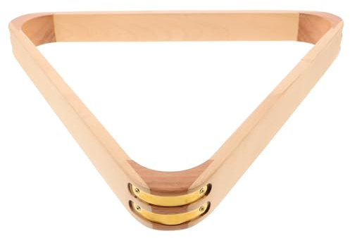 KICHOUSE 2 Pezzi Wooden Pool Rack Triangolo in Legno Massello per Biliardo e Snooker Supporto Solido per Palline Accessorio Resistente e Compatto per Tavoli da Gioco Professionali e