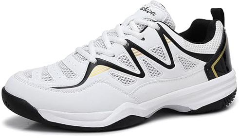 Hiuzylqx Scarpe da Badminton da Uomo, Scarpe da Tennis da Tavolo Leggere E Traspiranti Antiscivolo Indoor Outdoor,B,42 EU