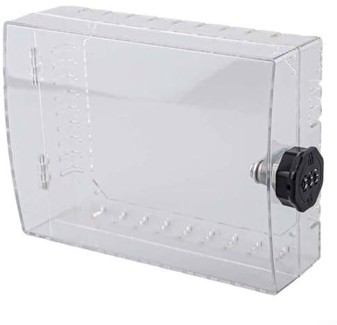 Large Thermostat Lock Box, Combination Lock Transparent Cover Protective Device