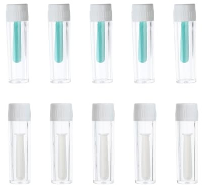 Angoily Lot de 10 Outils en Silicone et Plastique pour Insertion et Retrait Facile des Lentilles de Contact, Légers et Faciles à Nettoyer, Accessoires pour Lentilles Couleur Aléatoire
