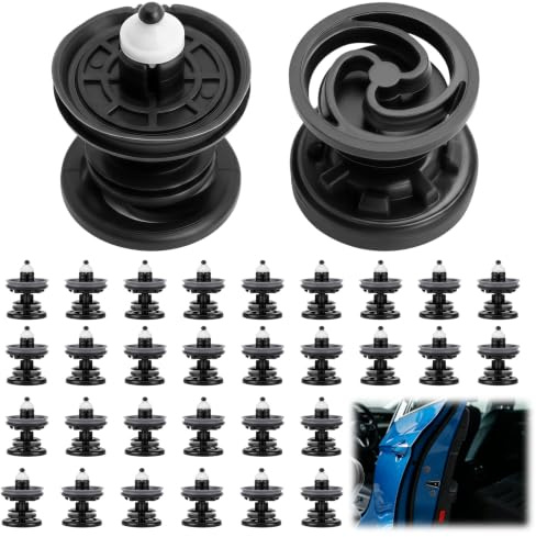 Clip di fissaggio per auto, 30 pezzi, rivetti in plastica per pannelli di porte e guarnizioni, clip per auto per carrozzeria, ricambio per parte automobilistica