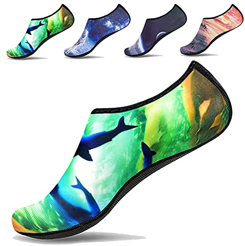 JACKSHIBO Schwimmschuhe Damen Barfussschuhe Barfußschuhe Herren Badeschuhe Wasserschuhe Strandschuhe Surfschuhe Aquaschuhe. 11 Ocean 39/40 EU L