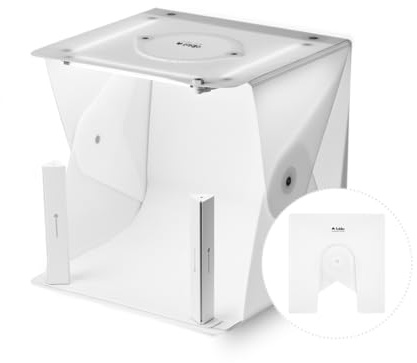Foldio2 Plus + Extra Lights (15inch Lightbox for Product Photography with Extra Lights / 15 x 15 / Portable Studio, Dimmable LED Chips, CRI 97+, Background Sheet Included)