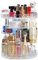 Elonglin Organiseur de Maquillage en Tour Rangement Tournant à 360 Degrés Présentoir Grande Capacité pour Accessoires Cosmétiques, Transparent