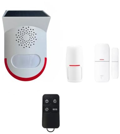 Lifebox LBXEvolutionKITSOLAIRE1 LBXEvolutionKITSOLAIRE1-Kit Allarme Automatico Esterno Solare per Garage, Cantiere, Sconosciuto