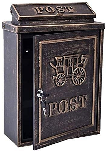 Cassetta Postale Cassetta Delle Lettere Cassetta delle lettere Cassetta postale per esterni europea vintage retrò Cassetta delle lettere sicura Cassetta postale per pacchi Cassetta postale esterna LI