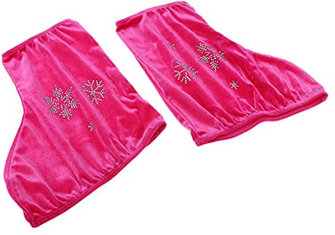 Sharplace Kinder Erwachsene Skating Boot Cover Überschuhe Glänzende Wachen Abdeckungen, Rosa Rot-S