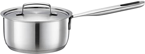 Fiskars Stieltopf, 1,5 l, Unbeschichteter Topf | Für alle Kochfelder geeignet, Recycelter Edelstahl, All Steel, Silber, 1064750