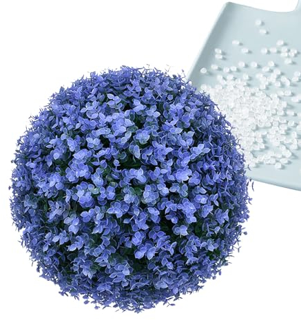 ATYUJKB Dekorativer Grasball Buchsbaumkugel Künstlich 30cm, Künstliche Pflanzendekoration Grasbälle Gras pflanzenkugel, Simulierter Dekorativer Grasball Formschnittkugel