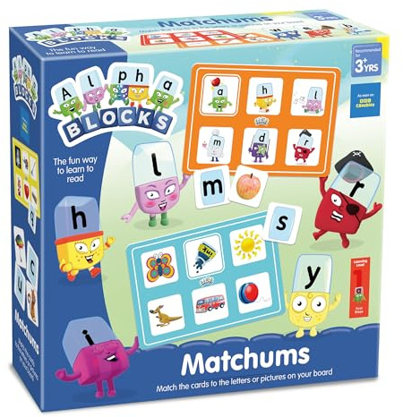 ALPHABLOCKS Matchums Learning Games - Kids Alphabet Puzzle Toy