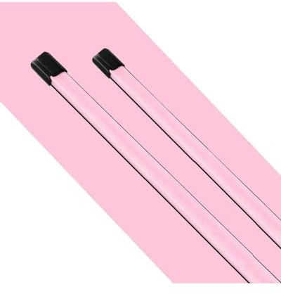 Window Wipers Car Colorful U J Hook Car Windshield Wiper Universal Soft Double Layer Rubber Frameless Bracketless 16 19 20 22 2426 Replacement Wiper(Pink,16in (400mm)-1 pc)