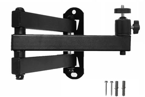 LOFOTU Metal Projector Support Wall Mount Holder Stand With Multiple Adjustment Foldable For Cameras And Small Projectors
