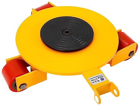Schwerlastfahrwerk Panzerrollen Schwerlastrollen,2Ton Panzerrollen Schwerlastrollen Lenkfahrwerk Set,Maschinentransport Rollen Kits mit 3*Räde,für Fabriken,Lagern,Logistikzentren