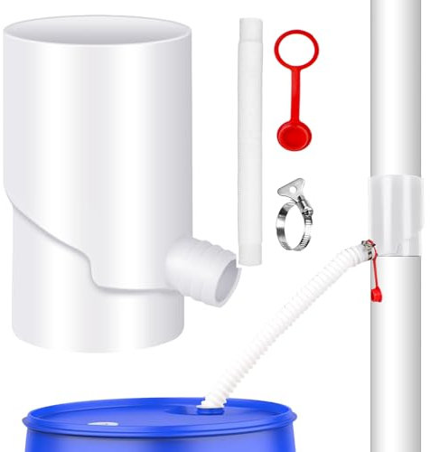 Water Harvesting Setup – Rainfall Precipitation Storage, Downpour Capture System | Durablee Sunproof Outdoor Liquid Recovery Module, Sturdy Barrel Unit Water Collection For Garden Lawn Plants