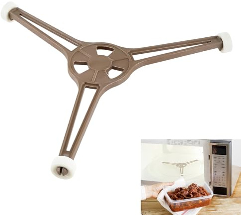 Support Triangulaire Micro-Ondes, Porte-Plateau Anneau Tournant Universel, Remplacement de l'Anneau Pivotant pour Four à Micro-Ondes, Convient aux Plateaux de Pièce détachée Verre de 24,5 cm