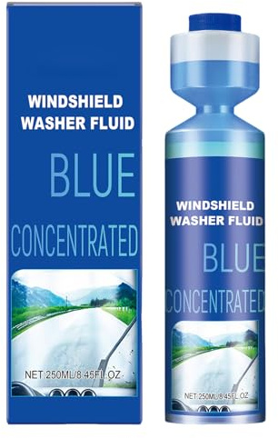 Limpiaparabrisas líquido – 250 ml limpiador para parabrisas delantero de coche, limpiador para todo el año contra la suciedad