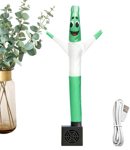 Doiyislem Aufblasbare Luftfigur,50 cm Große Winkelfigur mit Wackelarmen | Kleine aufblasbare Tischfigur mit Gebläse,Für Innenbereich Weihnachtsdekoration kommerzielle Nutzung Wohnzimmer und Zuhause
