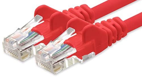 1aTTack.de Câble Réseau Cat6 Cat 6-1x 7,5m - RJ45 Ethernet LAN DSL Routeur Modem - Rouge