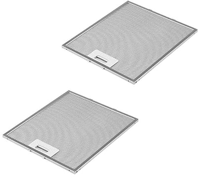 Lot de 2 filtres en aluminium pour hottes 267 x 305 x 9 mm, compatible Elica
