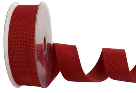 Trimz Gurtband, Baumwolle, 40 mm x 5 m, Dunkelrot