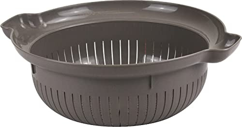 Sterling Ventures Deep Plastic Colander Food Strainer with Handles Stackable Design Diameter 30cm (Talpa)
