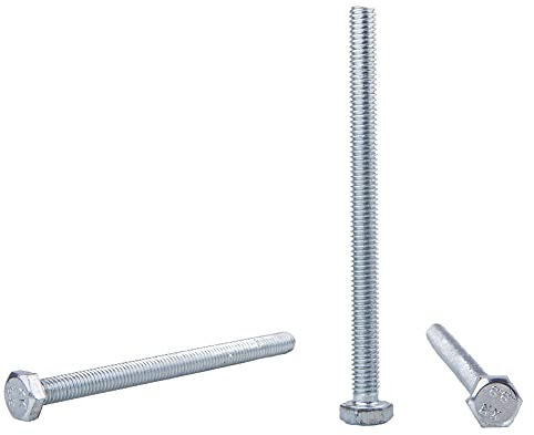 Lot de 40 boulons hexagonaux DIN 933 en acier zingué M6 x 80 mm 8,8 Grade Vis à tête hexagonale Filetage complet Vis tarauds (40 M6 x 80 mm)