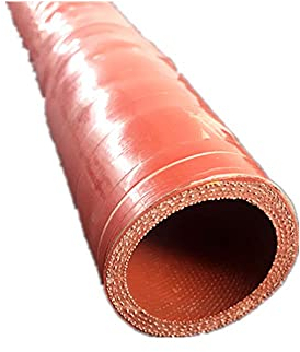 High Temperature Clip Clip Wire Silicone Tube, high Pressure red Silicone Hose, Multi-Layer Clip Rubber Tube, 1m Long-Inner Diameter 75mm * 1M