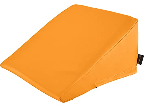 pader medi.tech Keilkissen 50x50x30/2 cm - Orthopädischer Lagerungskeil mit hochwertigem Kunstlederbezug I 07 Apricot