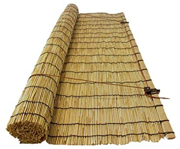 Reed Vorhang,außenrollos Aus Bambus,lichtfilternderollos,anhebbare Jalousien Für Fenster,70% Uv-schutz,trennvorhänge,terrasse/pergola/garten,W110xH120cm/43x47in