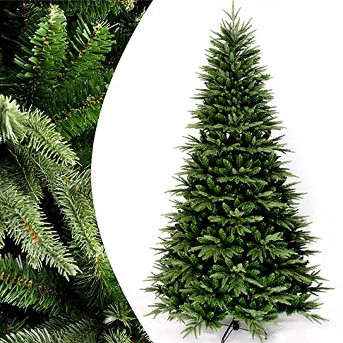 Weihnachtsbaum Künstlich 120/150/180/210 cm Mit Weihnachtsbaumständer Aus Metall Einfache Montage Flammhemmendes PVC/PE Material Tannenbaum Künstlich Deko,210cm/6.8ft