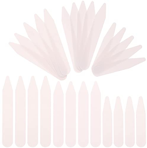 COHEALI 200st Kragenstäbchen Kunststoff Für Männer Nylon-stirnbänder Groß Schlüsselbeine Kunststoff Anzug Accessoires Männer Hemdkragen Plastik Binden Bleiben Herren Weiß Knopfleiste Kleid