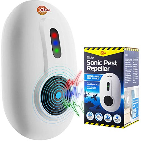 Ultrasonic Pest Repeller Plug In with 3 Working Modes - Insects, Rat & Mouse Repellent - Ideal for Mice, Rats, Mosquitoes, Moths, Ants, Spider Repellent Plug In - Pest Repellent Ultrasonic Plug In