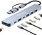 Hub USB C 7 en 2 Multiport Avec Ports 3.0, 2.0, Répartiteur de Type C pour MacBook Air/Pro, Galaxy, iPad, Windows, Ordinateur Portable, Bureau