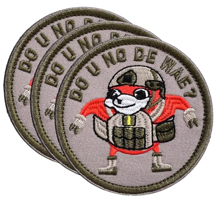 Do You Know De Wae Patches - 3PC Funny Embroidered Emblem Applique with Hook and Loop Fastener Morale Meme Patches for Tactical Backpacks Jeans Hats Jackets Clothing Bags and Gear Repair