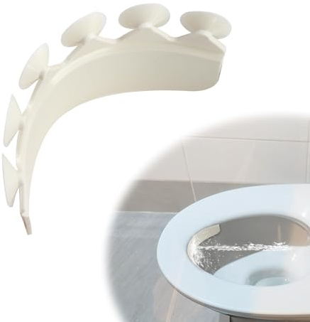 WC Sitz Spritzschutz Wasserdicht Kinder Erwachsene Einfache Installation | Der Toilettensitz Urinabweiser Spritzschutz Töpfchentraining PIPI Spritzschutz Wasserdichter Leicht zu Reinigen Transparentes
