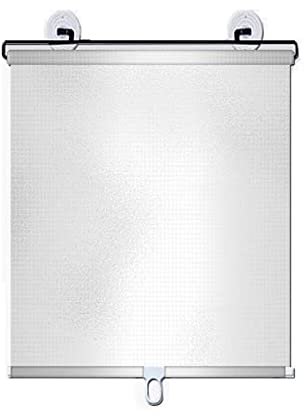 Verdunkelungsrollo, Saugnapf-Thermo-Rollos, stanzfrei einziehbarer Balkon-Sonnenschutz, Sonnenschutz-Isolierung, Schattierungsvorhang, Fenster-Rollo, Küche, Büro, Auto, Sichtschutz (B45 x H125 cm (18